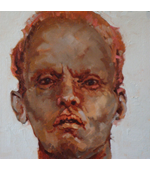 Face 12x12 oil on canvas