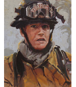 Firefighter Jeremy Slocum16x20  