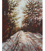 Snowy Road 16x20 SOLD