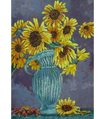 Sunflowers with Crab 20x24 